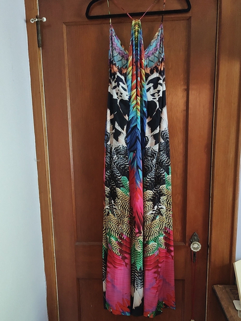 Vibrant Multicolor Maxi Dress - Strappy Summer Dress - Picture 6 of 6